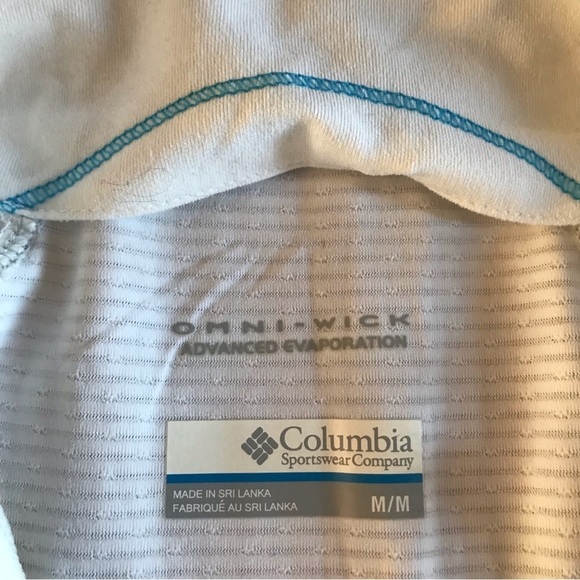 Columbia Shirt moisture wicking OmniWear Advanced Short sleeve Womens size med - Picture 9 of 9